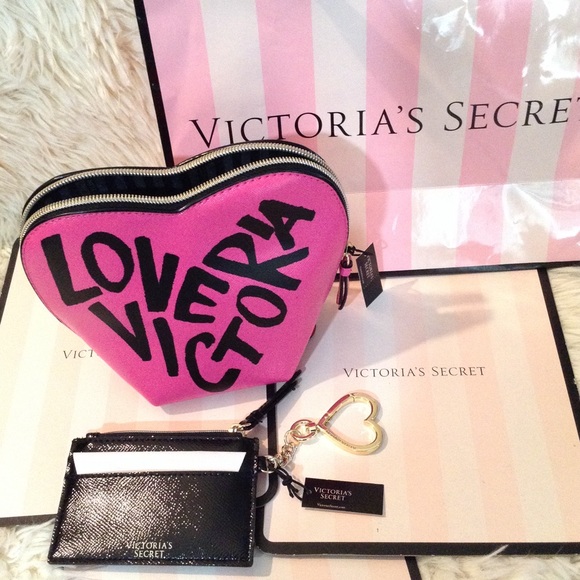 Heart Make-Up Bag & Lip Card Holder - Picture 3 of 12